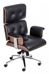 Ужгород Продам Крісло репліка Eames Lounge Chair & Ottoman чорне шкіря